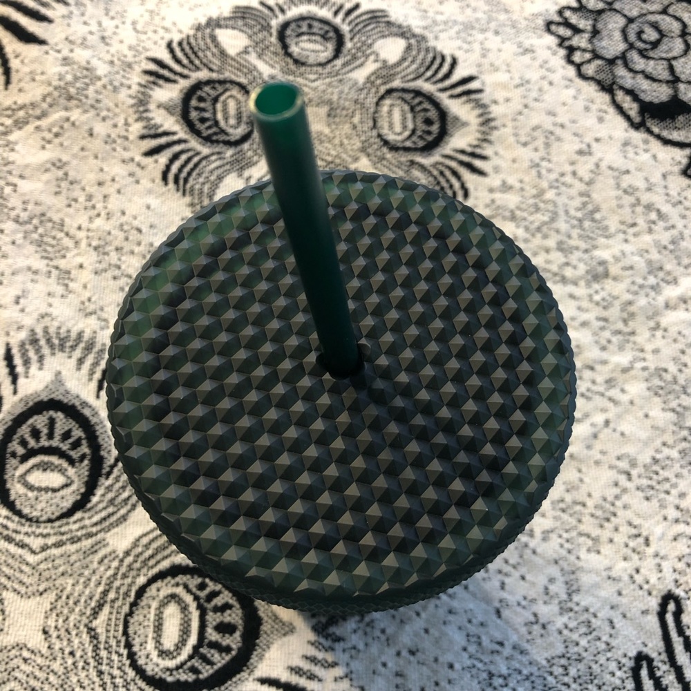 🤍NEW🤍Set Starbucks 2022 Dart Green Studded Tumblers Venti, Grande & KeyChain - Picture 10 of 16